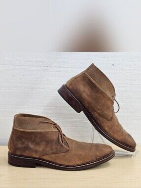 Cole Haan Men's Distressed Brown Suede Leather Chukka Boots, Sz 11